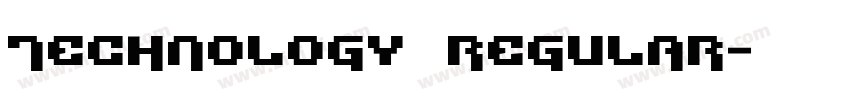 Technology Regular字体转换